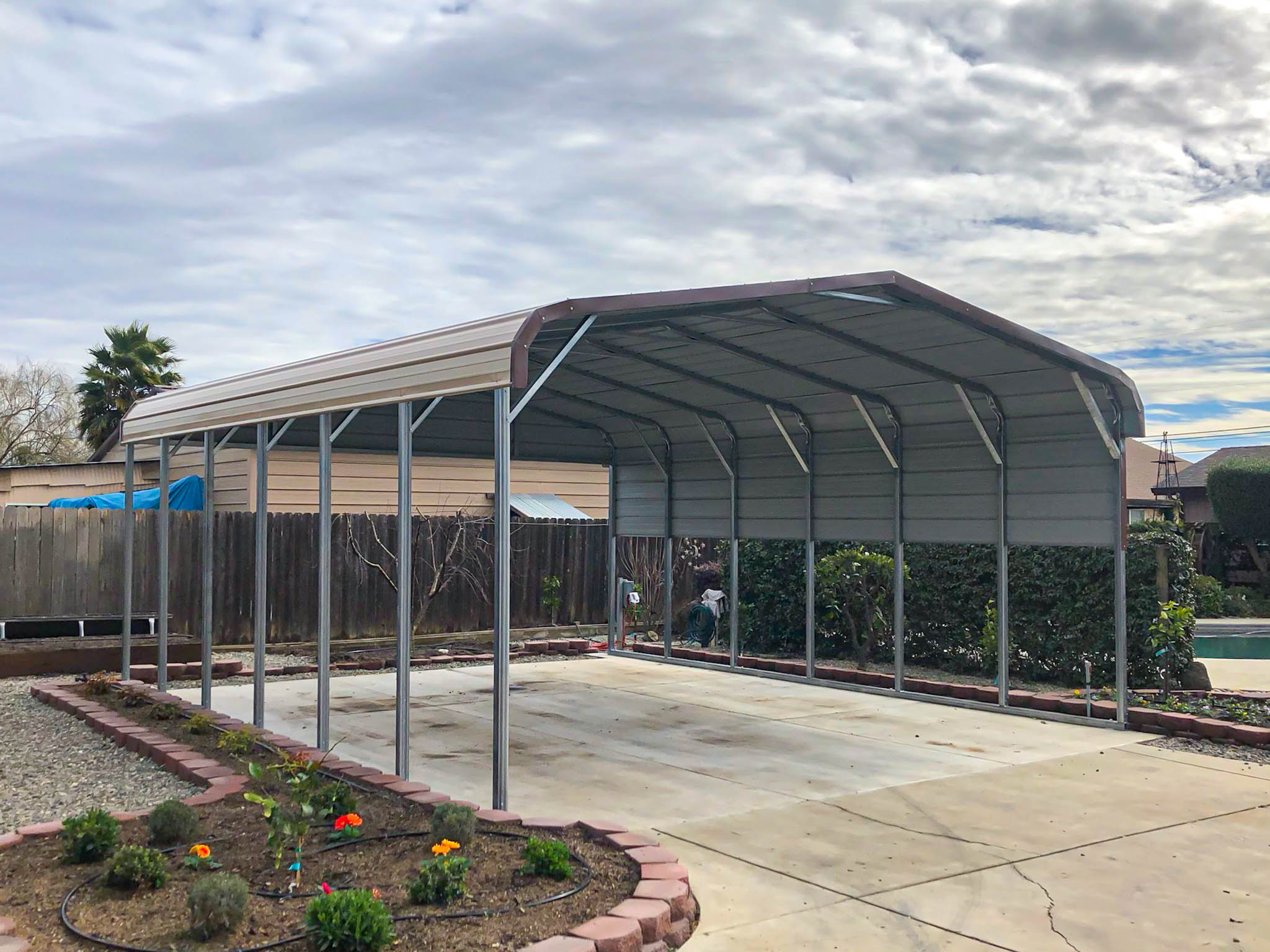 Standard Carport Regular Roof Carport American Steel Carports