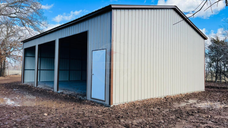 30x40 Metal Garage in Kalona IA - American Steel Carports