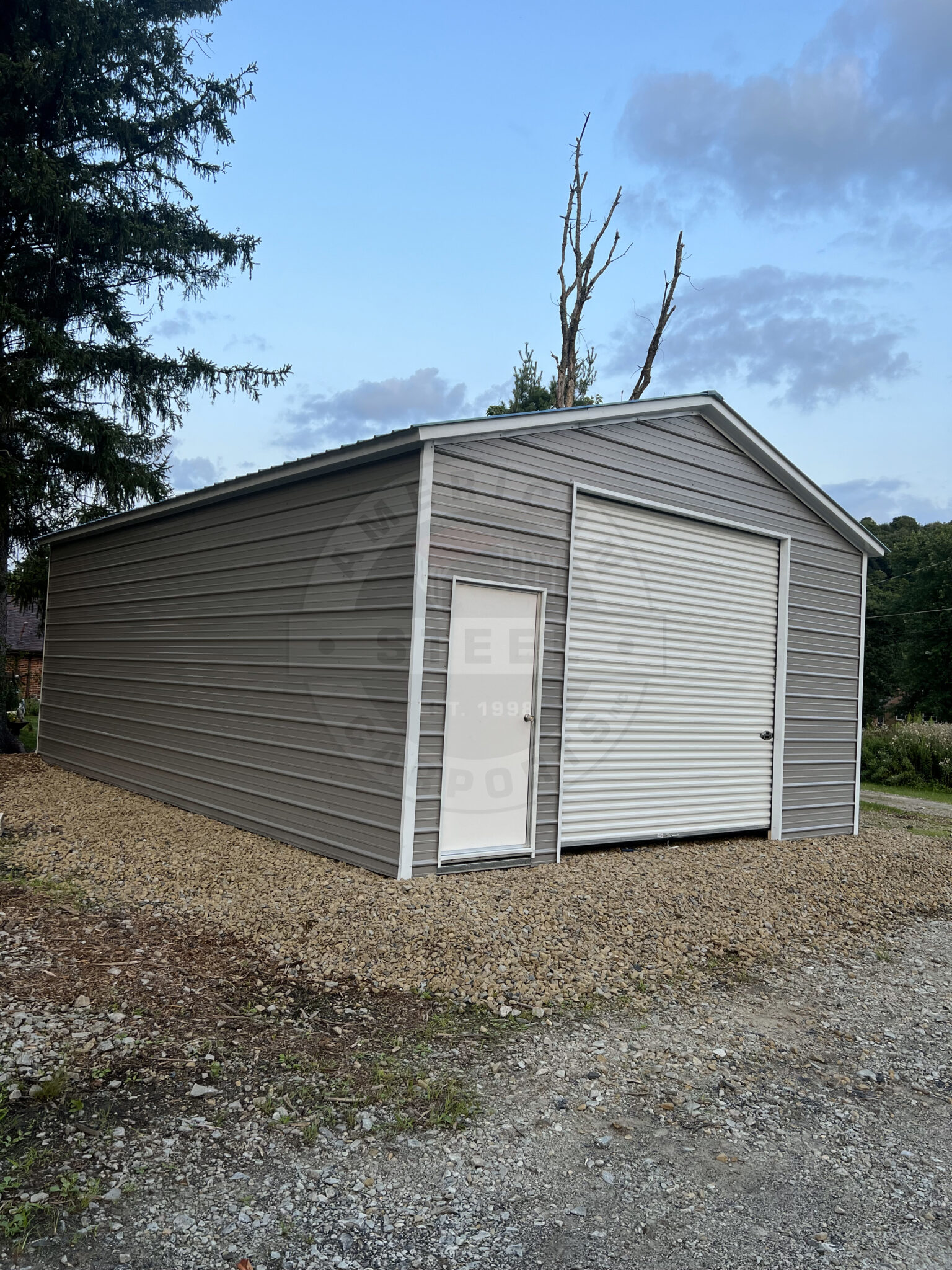 20x30 Metal Garage in Everman TX American Steel Carports