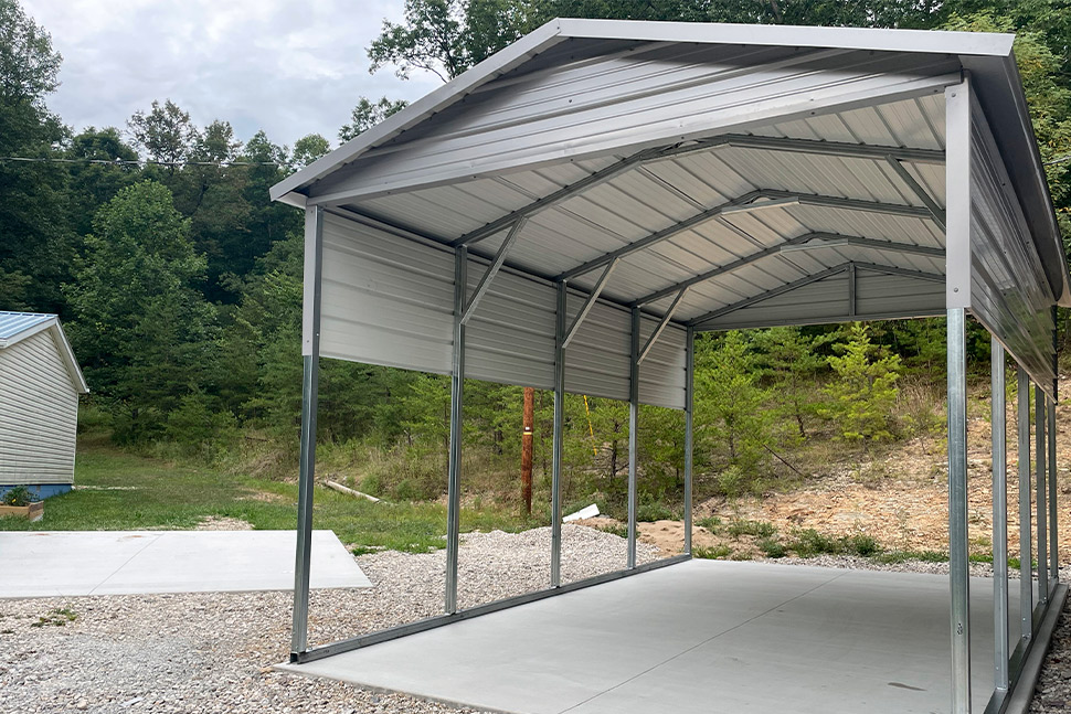 carport at backyard
