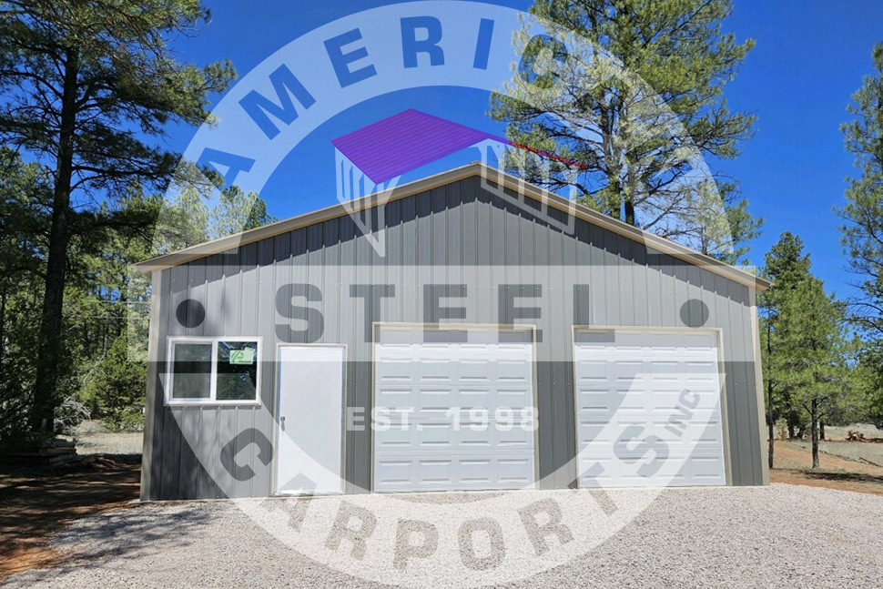 Multi-Vehicle Garage with Custom Side Entry