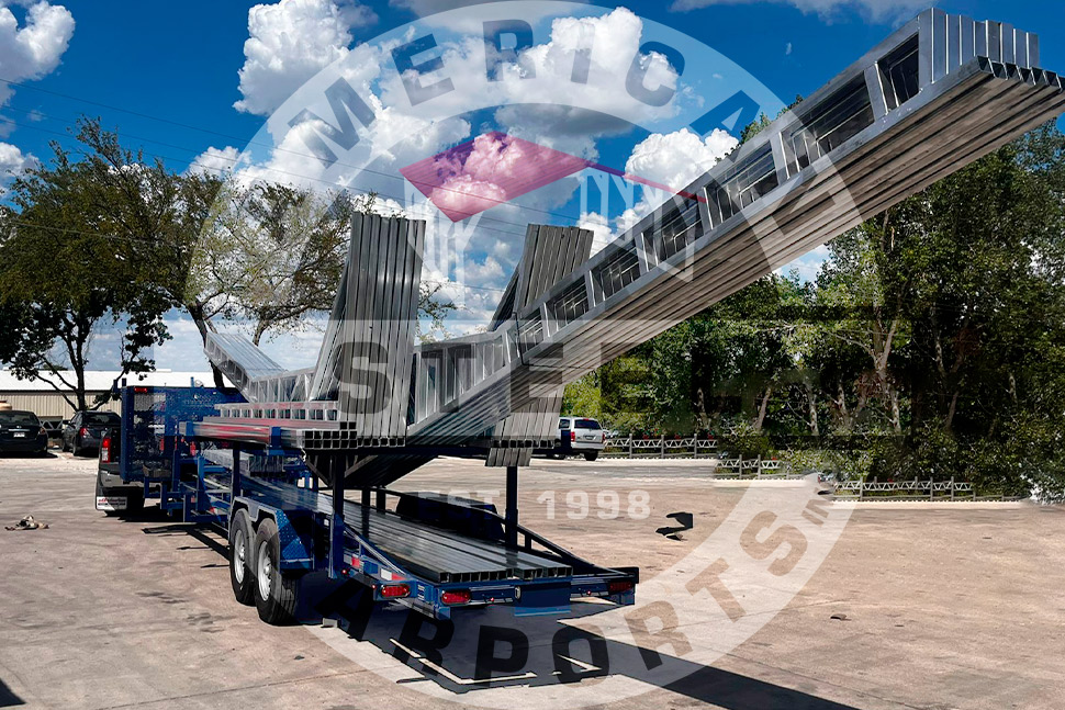 A gray metal structure with